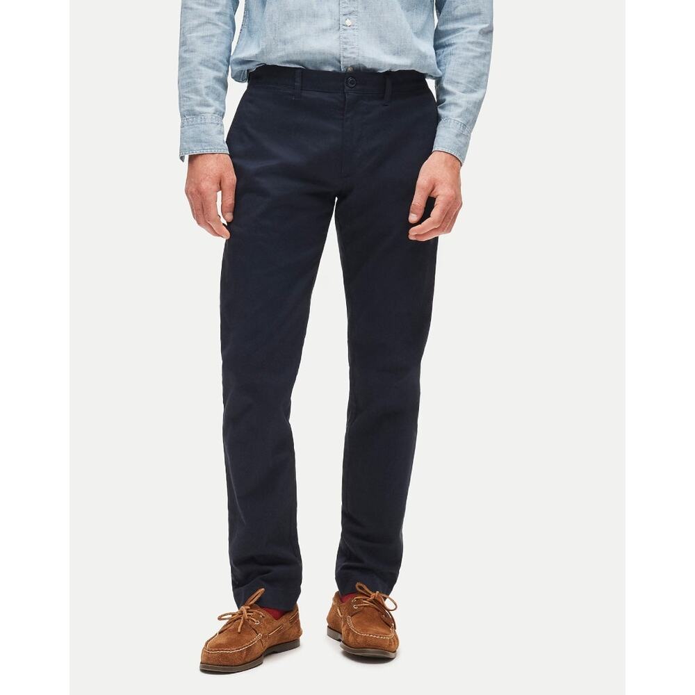 NWT J. Crew 484 Slim Fit Stretch Chino Pant Navy Office Workwear Mens Size 33/32